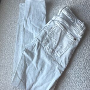 Skinny Leg White Denim Jeans